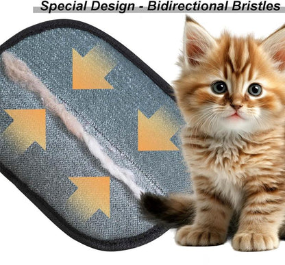 Pet Hair Remover Glove, Electrostatic Removal Gloves for Pet Hair, Pet Hair Remover Gloves for Dog & Cat, Reusable Pet Hair Remover Glove for Carpet, Couch, Clothing, Furniture(Use Horizontally)